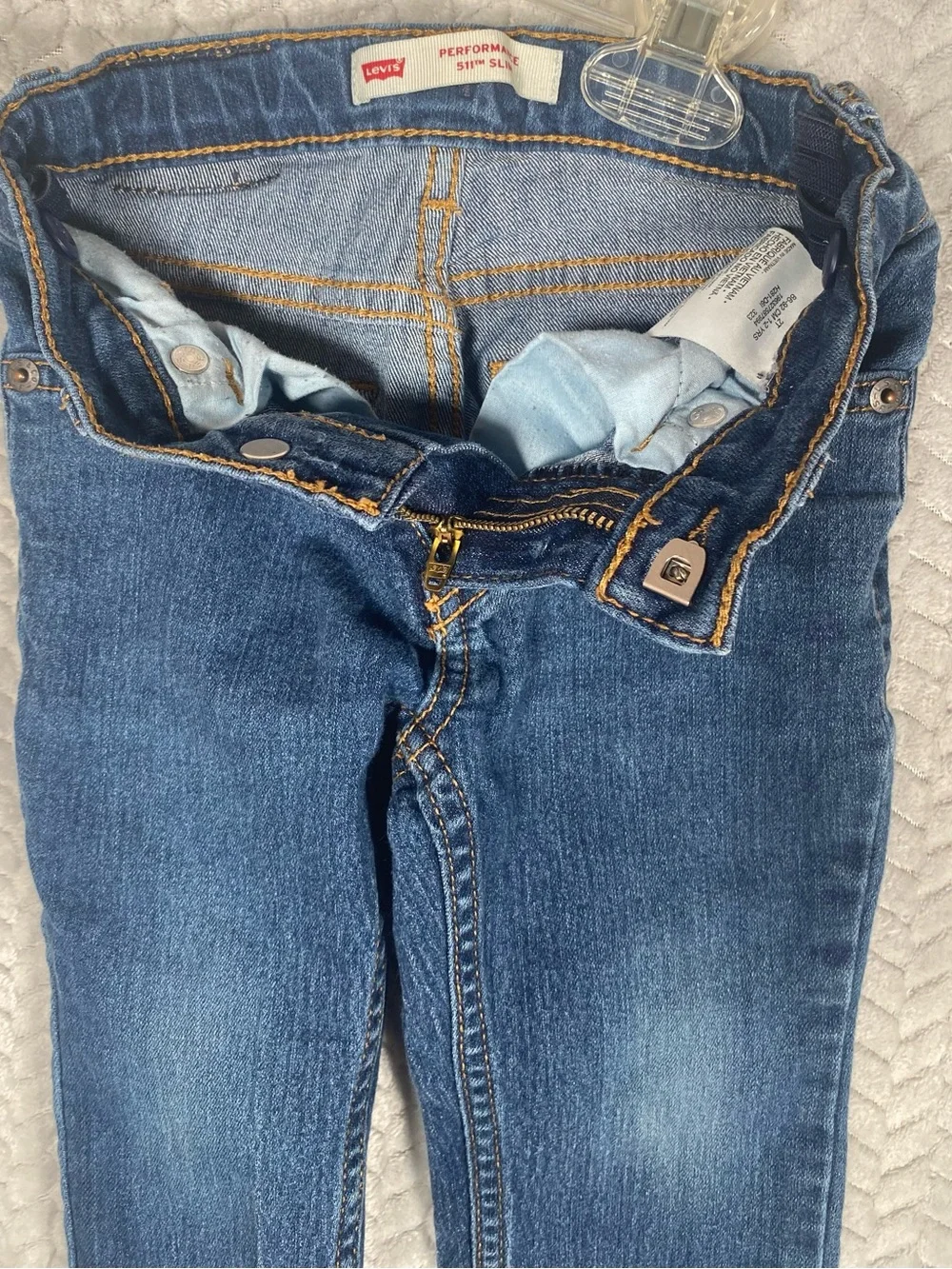 Levi's 511 Slim Toddler Boys Size 2T Regular Jeans Adjustable Waistband